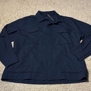 Lululemon Men’s Cargo Pocket Shirt Shacket Navy Blue